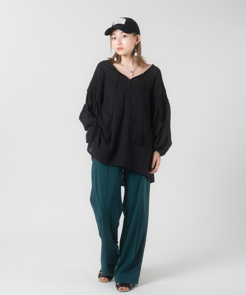 LAYMEE（レイミー）の「Leno Cap / レノキャップ（キャップ・レディース・ベージュ/ブラック・FREE）」の19枚目の写真