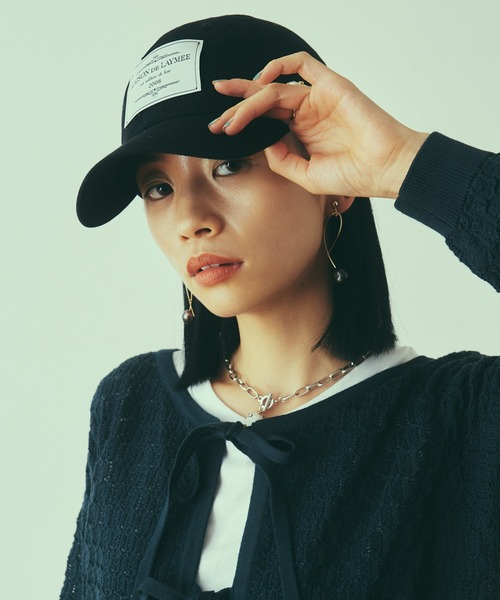LAYMEE（レイミー）の「Leno Cap / レノキャップ（キャップ・レディース・ベージュ/ブラック・FREE）」の22枚目の写真