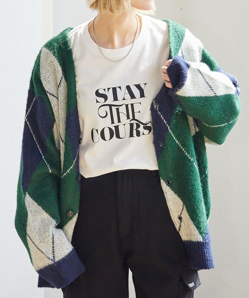 PBLIM（ページボーイリム）の「PAGEBOYLIM/ライトタッチロゴロンT（Tシャツ/カットソー・レディース・オフホワイト/ブラック・MEDIUM/LARGE）」の15枚目の写真