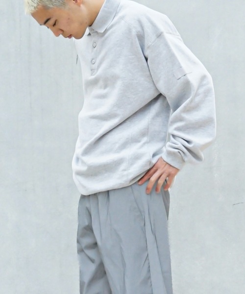 RUSSELL(ラッセル)の「【RUSSEL/ラッセル】ポロシャツスエット 襟付き トレーナー(スウェット・メンズ・ブラック/グレー・MEDIUM/LARGE/X-LARGE)」の4枚目の写真