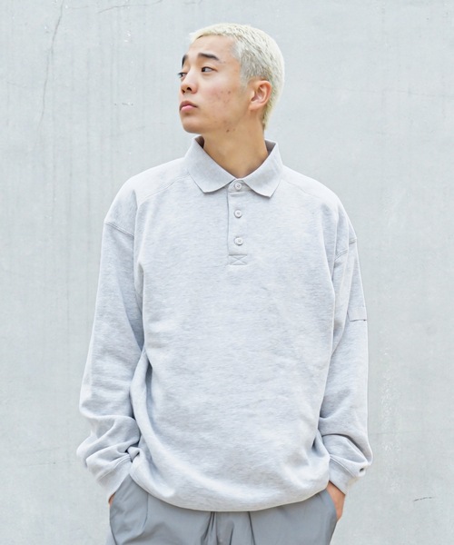 RUSSELL(ラッセル)の「【RUSSEL/ラッセル】ポロシャツスエット 襟付き トレーナー(スウェット・メンズ・ブラック/グレー・MEDIUM/LARGE/X-LARGE)」の14枚目の写真