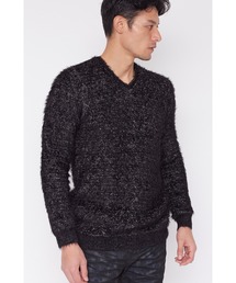 TORNADO MART | TORNADO MART∴ワイルドフェザーリンクスVネックニット(ニット/セーター)