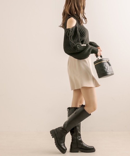 OLIVE des OLIVE（オリーブデオリーブ）の「マーメイドミニスカート（スカート・レディース・ブラック/ベージュ/ブラウン・FREE）」の21枚目の写真