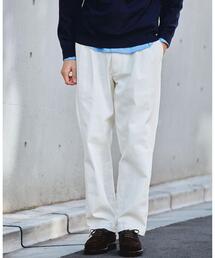 green label relaxing | デニム 2プリーツ テーパード パンツ(デニムパンツ)