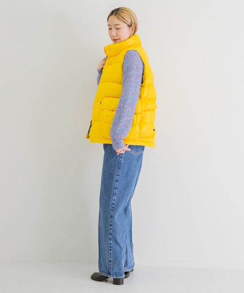 DAIWA PIER39（ダイワピア39）の「DAIWA PIER39　TE BACK PACKER DOWN VEST（ダウンベスト・レディース・イエロー/オレンジ/グリーン・FREE）」の5枚目の写真