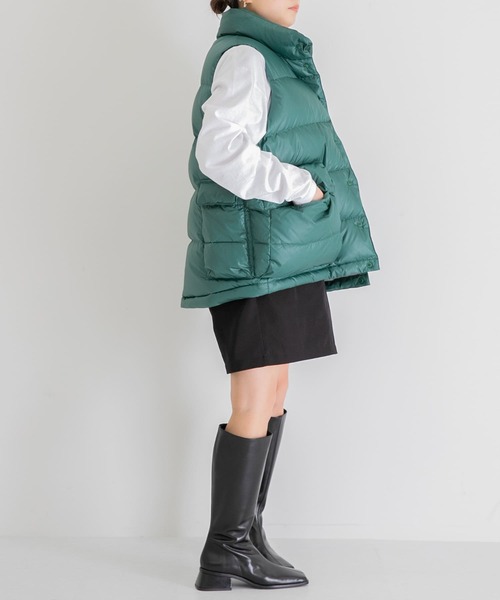 DAIWA PIER39（ダイワピア39）の「DAIWA PIER39　TE BACK PACKER DOWN VEST（ダウンベスト・レディース・イエロー/オレンジ/グリーン・FREE）」の8枚目の写真