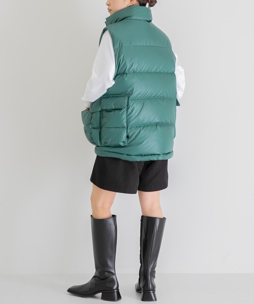 DAIWA PIER39（ダイワピア39）の「DAIWA PIER39　TE BACK PACKER DOWN VEST（ダウンベスト・レディース・イエロー/オレンジ/グリーン・FREE）」の9枚目の写真