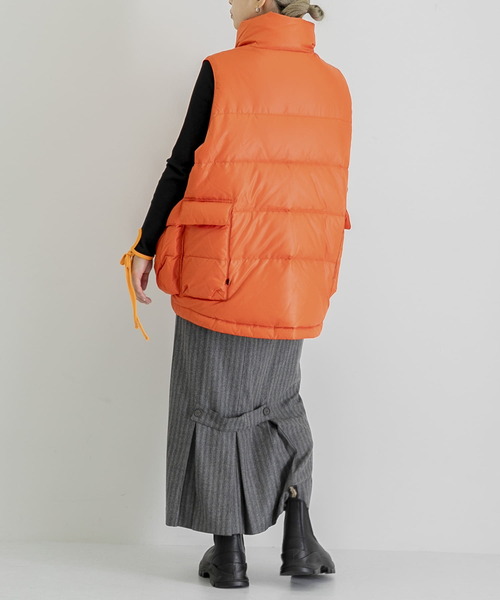 DAIWA PIER39（ダイワピア39）の「DAIWA PIER39　TE BACK PACKER DOWN VEST（ダウンベスト・レディース・イエロー/オレンジ/グリーン・FREE）」の12枚目の写真