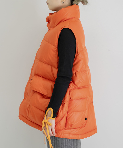 DAIWA PIER39（ダイワピア39）の「DAIWA PIER39　TE BACK PACKER DOWN VEST（ダウンベスト・レディース・イエロー/オレンジ/グリーン・FREE）」の17枚目の写真