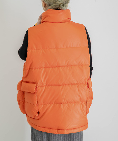 DAIWA PIER39（ダイワピア39）の「DAIWA PIER39　TE BACK PACKER DOWN VEST（ダウンベスト・レディース・イエロー/オレンジ/グリーン・FREE）」の21枚目の写真