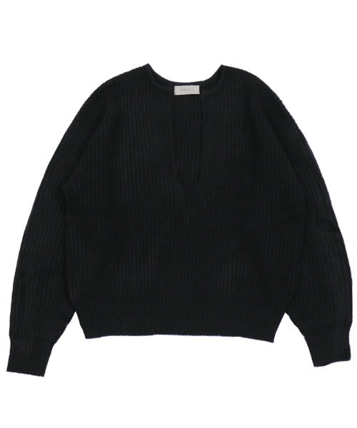 select MOCA(セレクトモカ)の「キーネックミックス編みプルオーバー(ニット/セーター・レディース・グレイッシュベージュ/ブラック・FREE)」の17枚目の写真