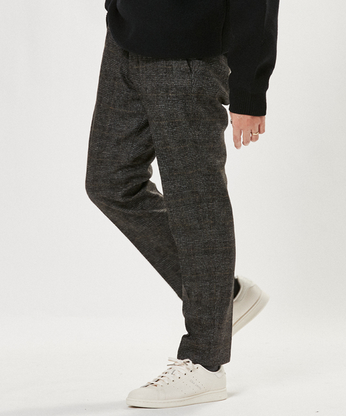 EDIFICE（エディフィス）の「コットン/ウール ジャージー イージーパンツ（その他パンツ・メンズ・ライトブルー/グレー系その他/ブラック×ブラック/ブルー/ブラックミックス/ブラウン/チョコ/エメラルドブルー・LARGE/MEDIUM/SMALL）」の4枚目の写真