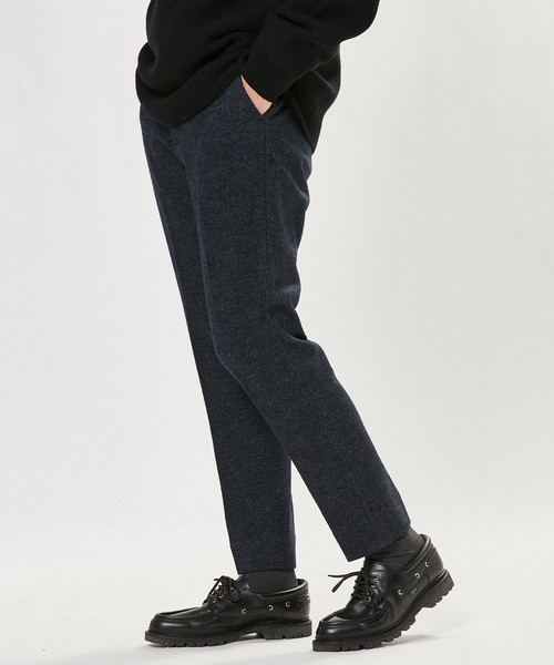 EDIFICE（エディフィス）の「コットン/ウール ジャージー イージーパンツ（その他パンツ・メンズ・ライトブルー/グレー系その他/ブラック×ブラック/ブルー/ブラックミックス/ブラウン/チョコ/エメラルドブルー・LARGE/MEDIUM/SMALL）」の8枚目の写真