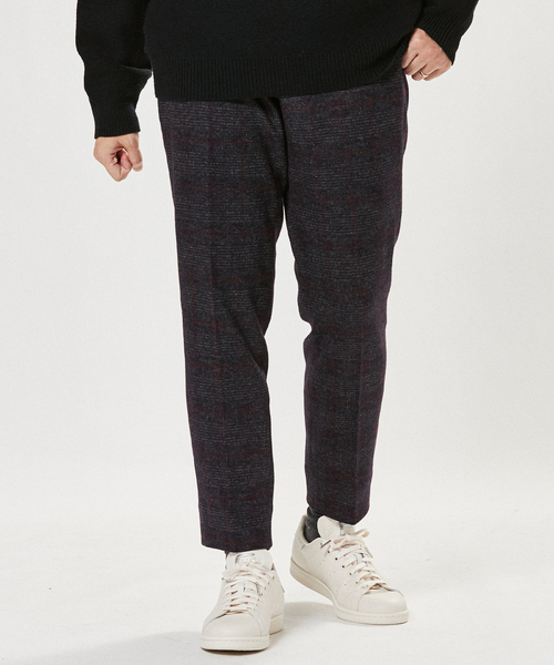 EDIFICE（エディフィス）の「コットン/ウール ジャージー イージーパンツ（その他パンツ・メンズ・ライトブルー/グレー系その他/ブラック×ブラック/ブルー/ブラックミックス/ブラウン/チョコ/エメラルドブルー・LARGE/MEDIUM/SMALL）」の7枚目の写真