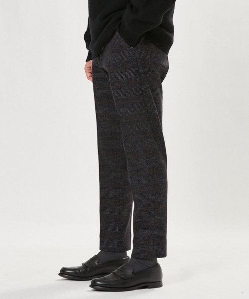 EDIFICE（エディフィス）の「コットン/ウール ジャージー イージーパンツ（その他パンツ・メンズ・ライトブルー/グレー系その他/ブラック×ブラック/ブルー/ブラックミックス/ブラウン/チョコ/エメラルドブルー・LARGE/MEDIUM/SMALL）」の10枚目の写真