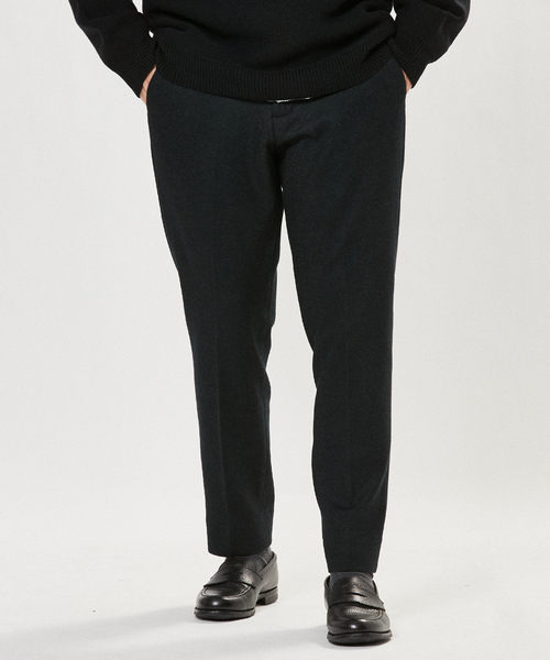 EDIFICE（エディフィス）の「コットン/ウール ジャージー イージーパンツ（その他パンツ・メンズ・ライトブルー/グレー系その他/ブラック×ブラック/ブルー/ブラックミックス/ブラウン/チョコ/エメラルドブルー・LARGE/MEDIUM/SMALL）」の14枚目の写真