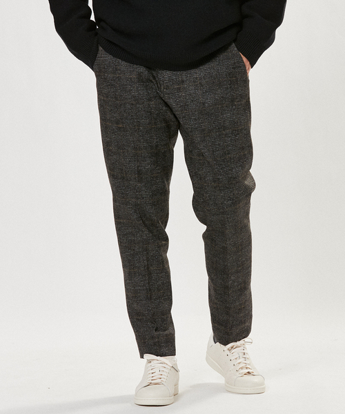 EDIFICE（エディフィス）の「コットン/ウール ジャージー イージーパンツ（その他パンツ・メンズ・ライトブルー/グレー系その他/ブラック×ブラック/ブルー/ブラックミックス/ブラウン/チョコ/エメラルドブルー・LARGE/MEDIUM/SMALL）」の22枚目の写真