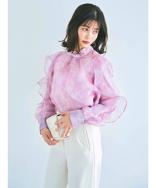 dazzlin（ダズリン）の「ミストパステルブラウス（シャツ/ブラウス・レディース・ピンク/グレー/パープル・FREE）」の7枚目の写真