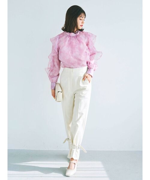 dazzlin（ダズリン）の「ミストパステルブラウス（シャツ/ブラウス・レディース・ピンク/グレー/パープル・FREE）」の6枚目の写真