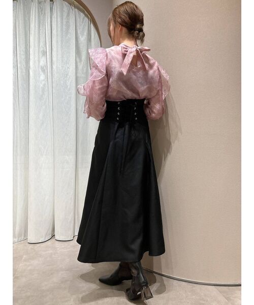 dazzlin（ダズリン）の「ミストパステルブラウス（シャツ/ブラウス・レディース・ピンク/グレー/パープル・FREE）」の8枚目の写真