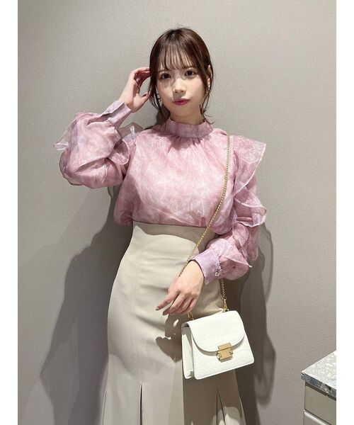 dazzlin（ダズリン）の「ミストパステルブラウス（シャツ/ブラウス・レディース・ピンク/グレー/パープル・FREE）」の15枚目の写真