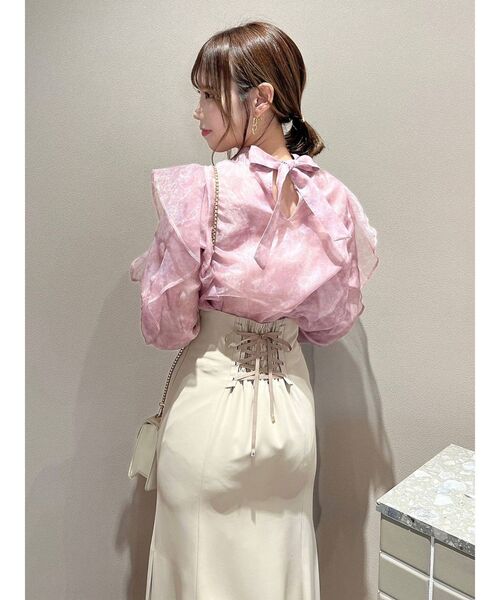 dazzlin（ダズリン）の「ミストパステルブラウス（シャツ/ブラウス・レディース・ピンク/グレー/パープル・FREE）」の16枚目の写真