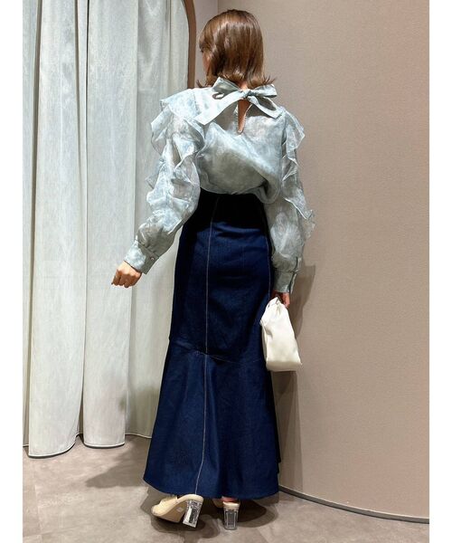 dazzlin（ダズリン）の「ミストパステルブラウス（シャツ/ブラウス・レディース・ピンク/グレー/パープル・FREE）」の21枚目の写真