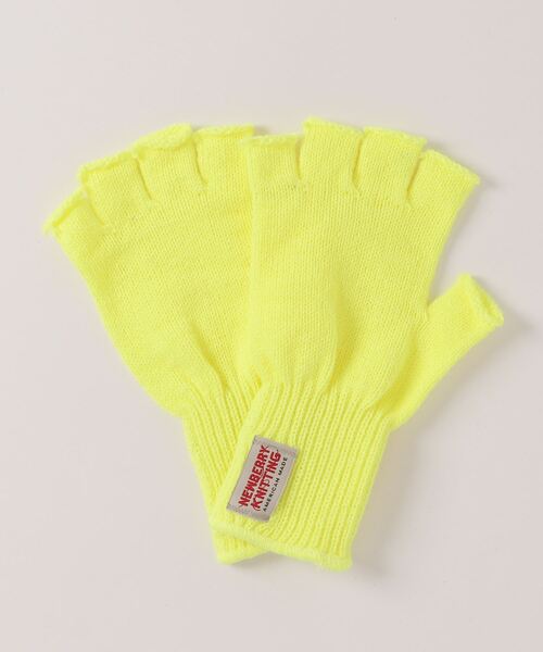 NEWBERRY KNITTING(ニューベリーニッティング)の「NEWBERRY KNITTING/ニューベリーニッティング ACRYLIC FINGERLESS GLOVE アクリルフィンガーレスグローブ 手袋(手袋・メンズ・チャコール/イエロー/オレンジ/ブラック・F)」の3枚目の写真