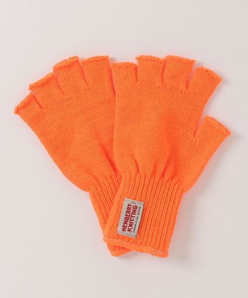 NEWBERRY KNITTING(ニューベリーニッティング)の「NEWBERRY KNITTING/ニューベリーニッティング ACRYLIC FINGERLESS GLOVE アクリルフィンガーレスグローブ 手袋(手袋・メンズ・チャコール/イエロー/オレンジ/ブラック・F)」の4枚目の写真