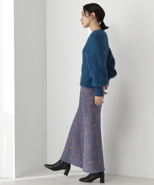 NATURAL BEAUTY BASIC(ナチュラルビューティーベーシック)の「リリヤーンニット(ニット/セーター・レディース・パープル/ベージュ/ダークブルー・MEDIUM)」の15枚目の写真