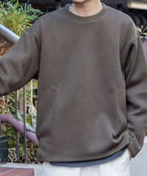 GLOSTER | 【GLOSTER/グロスター】ハニカム リラックスフィットプルオーバー 日本製(Tシャツ/カットソー)