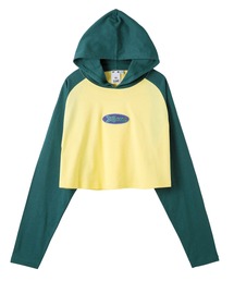 X-girl | HOODED RAGLAN L/S TEE(パーカー)