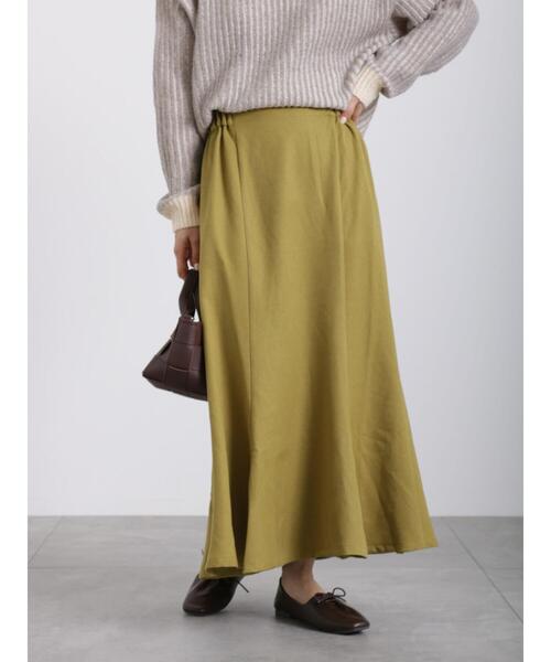 Samansa Mos2 blue（サマンサモスモスブルー）の「マーメイドフレアスカート（スカート・レディース・グレー/イエロー/ブラック・ﾌﾘ-）」の13枚目の写真