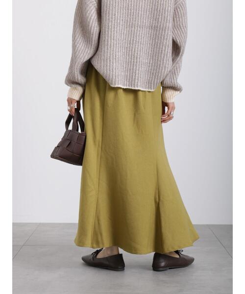 Samansa Mos2 blue（サマンサモスモスブルー）の「マーメイドフレアスカート（スカート・レディース・グレー/イエロー/ブラック・ﾌﾘ-）」の15枚目の写真