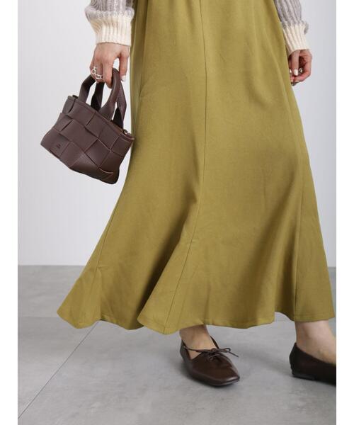 Samansa Mos2 blue（サマンサモスモスブルー）の「マーメイドフレアスカート（スカート・レディース・グレー/イエロー/ブラック・ﾌﾘ-）」の16枚目の写真