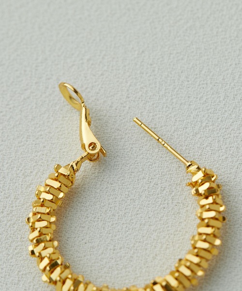 PAPILLONNER（パピヨネ）の「シャイニーフープピアス/WEB限定（ピアス（両耳用）・レディース・ゴールド/シルバー・FREE）」の12枚目の写真