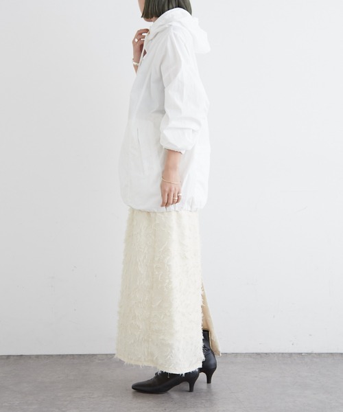 Omekashi(オメカシ)の「【オケージョンにも対応◎】フリンジジャガードスカート(スカート・レディース・オフホワイト/ブラック・FREE)」の11枚目の写真