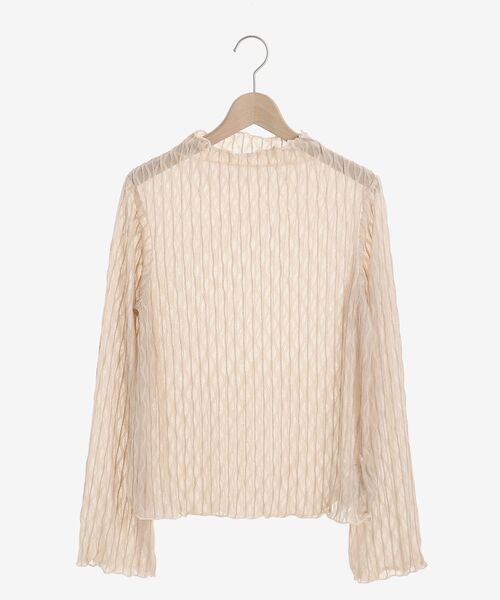 MAJESTIC LEGON（マジェスティックレゴン）の「wavyレーストップス（その他トップス・レディース・ベージュ/ブラウン/アイボリー・MEDIUM）」の3枚目の写真