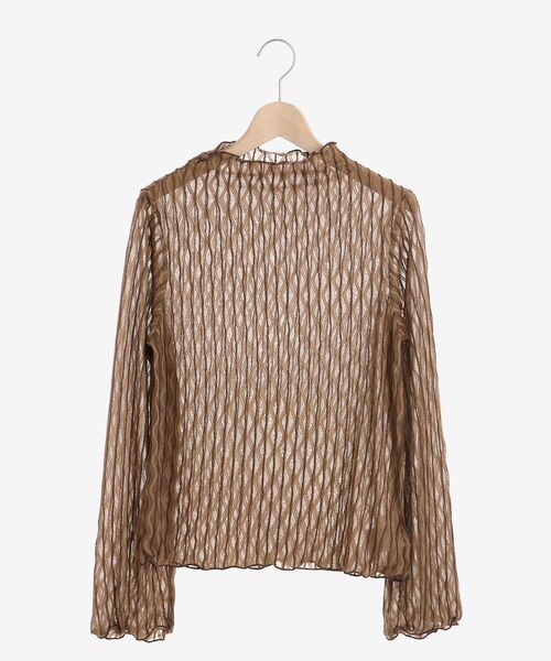 MAJESTIC LEGON（マジェスティックレゴン）の「wavyレーストップス（その他トップス・レディース・ベージュ/ブラウン/アイボリー・MEDIUM）」の12枚目の写真