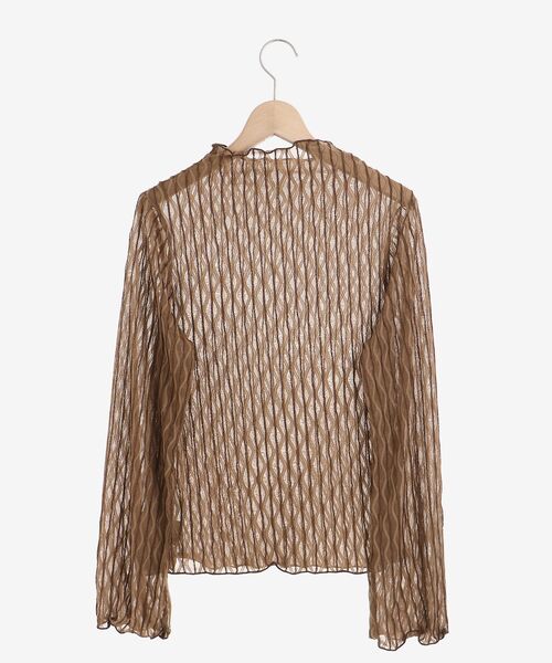 MAJESTIC LEGON（マジェスティックレゴン）の「wavyレーストップス（その他トップス・レディース・ベージュ/ブラウン/アイボリー・MEDIUM）」の13枚目の写真