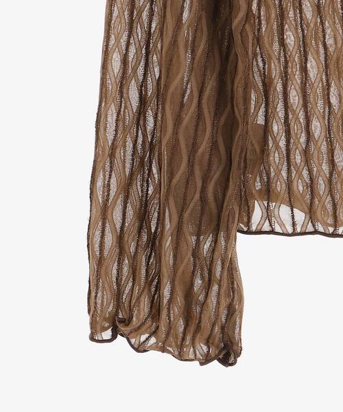 MAJESTIC LEGON（マジェスティックレゴン）の「wavyレーストップス（その他トップス・レディース・ベージュ/ブラウン/アイボリー・MEDIUM）」の15枚目の写真