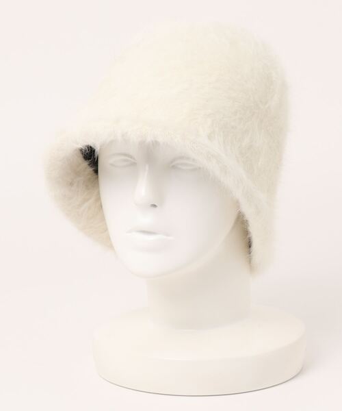 CECIL McBEE（セシルマクビー）の「シャギーニットキャップ（ハット・レディース・アイボリー/ブラック/ブラウン/ピンク・FREE）」の2枚目の写真