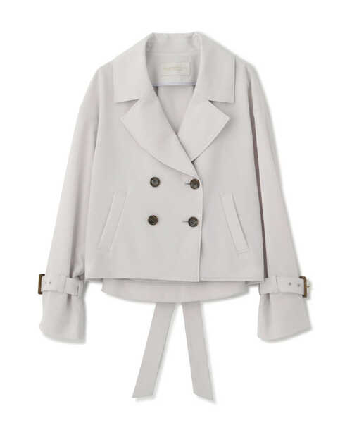 PROPORTION BODY DRESSING（プロポーションボディドレッシング）の「ベーシックショートトレンチ / 1213155202（トレンチコート・レディース・グレー/ベージュ/カーキ・MEDIUM/SMALL）」の15枚目の写真