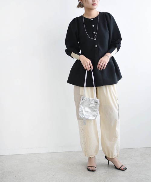 Eimee Law（エイミーロウ）の「コクーンラインニットプルオーバー・カーデ（ニット/セーター・レディース・ブラック/ブルー/アイボリー/ライトグレー・38）」の20枚目の写真