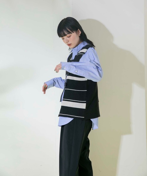 Eimee Law（エイミーロウ）の「アシメデザインニットベスト