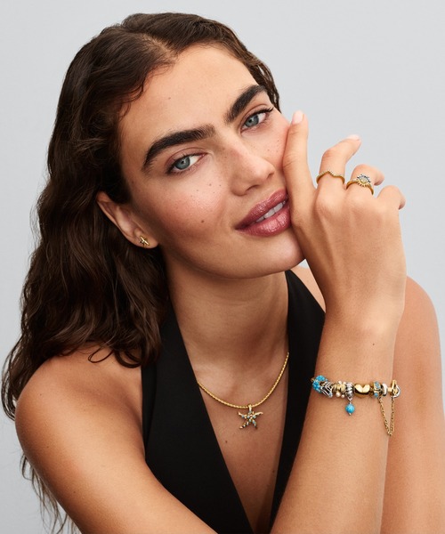 PANDORA(パンドラ)の「スパークリング ウェーブ ゴールド リング(リング・レディース・イエローゴールド・52/54/50/56)」の16枚目の写真