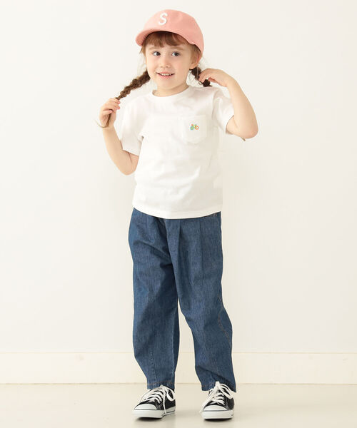 BEAMS mini（ビームスミニ）の「BEAMS mini / Bicycle ワッペン Tシャツ 23SS（90～150cm）（Tシャツ/カットソー・キッズ・オフホワイト/ブラック×ホワイト/グレー×ホワイト・90/100/110/120/130/140/150）」の4枚目の写真