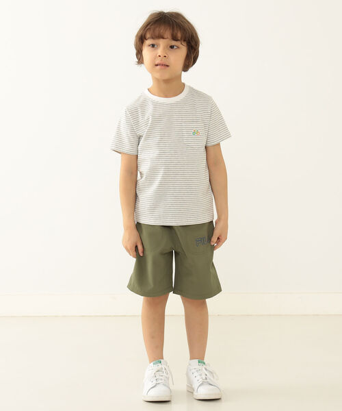BEAMS mini（ビームスミニ）の「BEAMS mini / Bicycle ワッペン Tシャツ 23SS（90～150cm）（Tシャツ/カットソー・キッズ・オフホワイト/ブラック×ホワイト/グレー×ホワイト・90/100/110/120/130/140/150）」の6枚目の写真