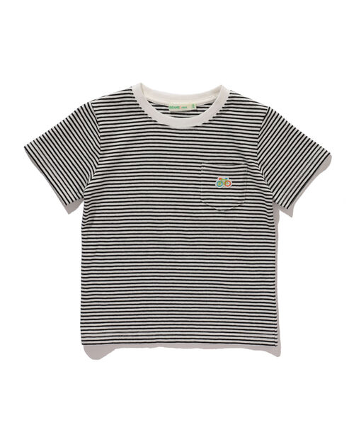 BEAMS mini（ビームスミニ）の「BEAMS mini / Bicycle ワッペン Tシャツ 23SS（90～150cm）（Tシャツ/カットソー・キッズ・オフホワイト/ブラック×ホワイト/グレー×ホワイト・90/100/110/120/130/140/150）」の14枚目の写真