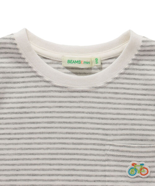 BEAMS mini（ビームスミニ）の「BEAMS mini / Bicycle ワッペン Tシャツ 23SS（90～150cm）（Tシャツ/カットソー・キッズ・オフホワイト/ブラック×ホワイト/グレー×ホワイト・90/100/110/120/130/140/150）」の12枚目の写真